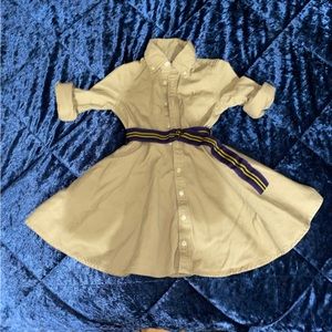Toddler polo dress with pockets